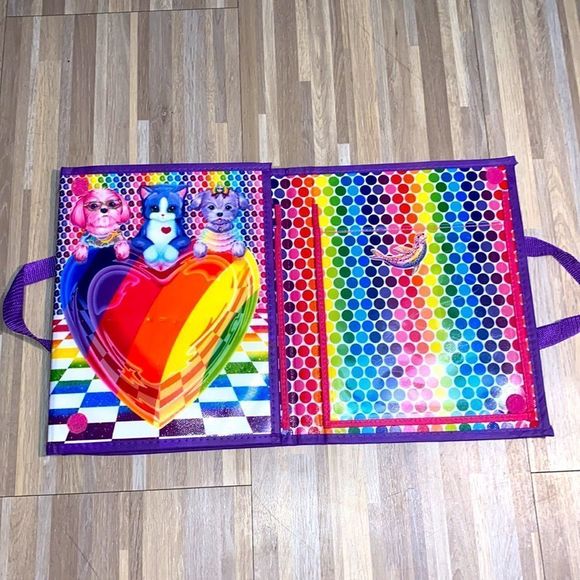 Lisa Frank portfolio folder makeup appointment make up setting  book organizer - Picture 2 of 7